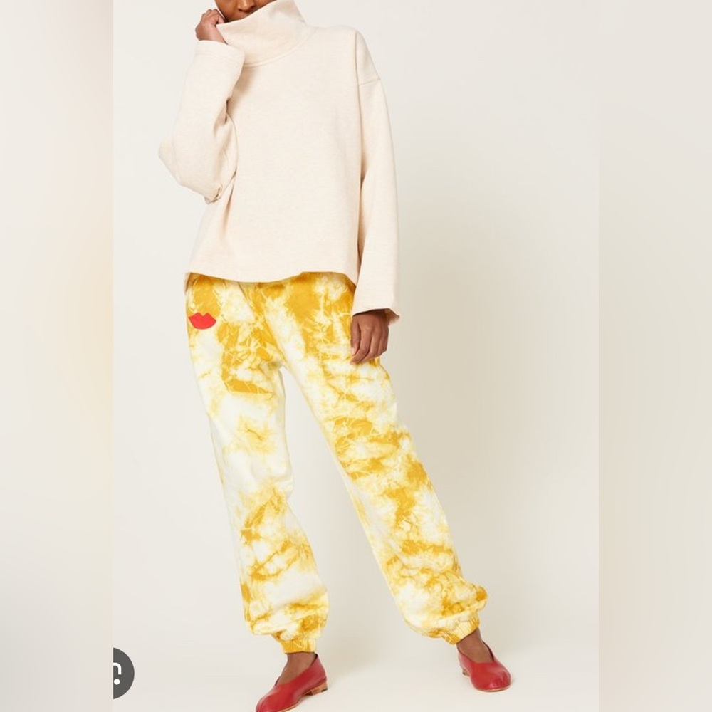 Clare V Marigold/cream Joggers